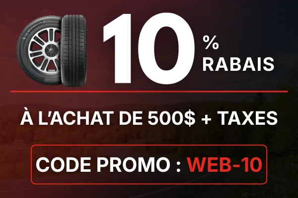 10% de rabais avec le code promo WEB-10