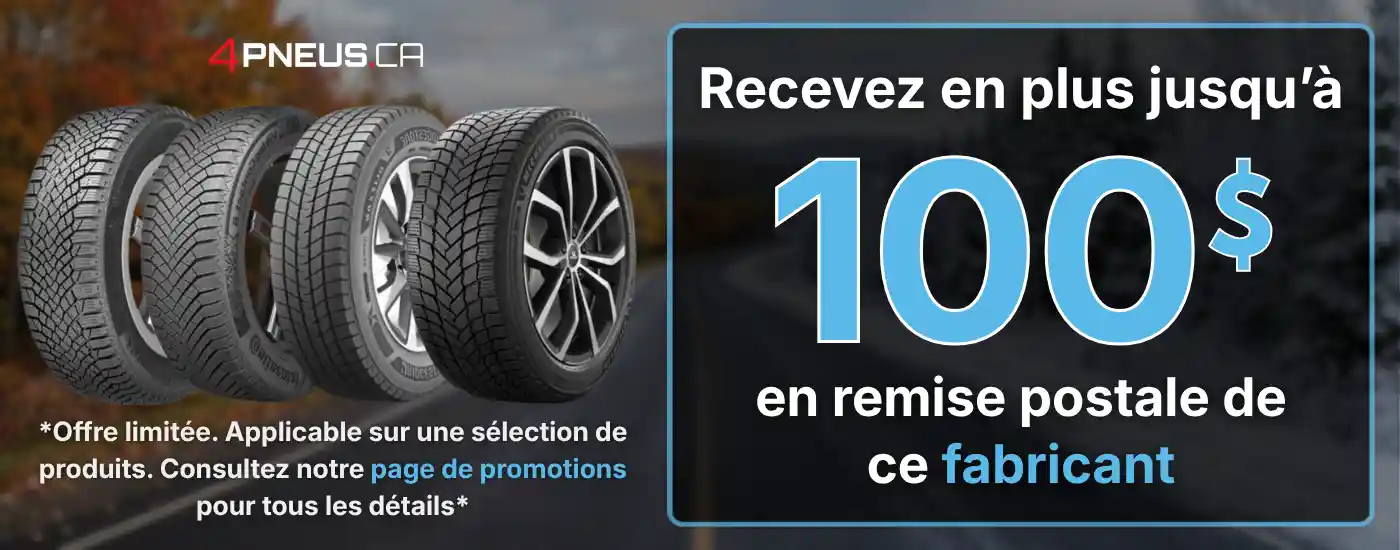 Rabais postal Continental hiver de 100 $