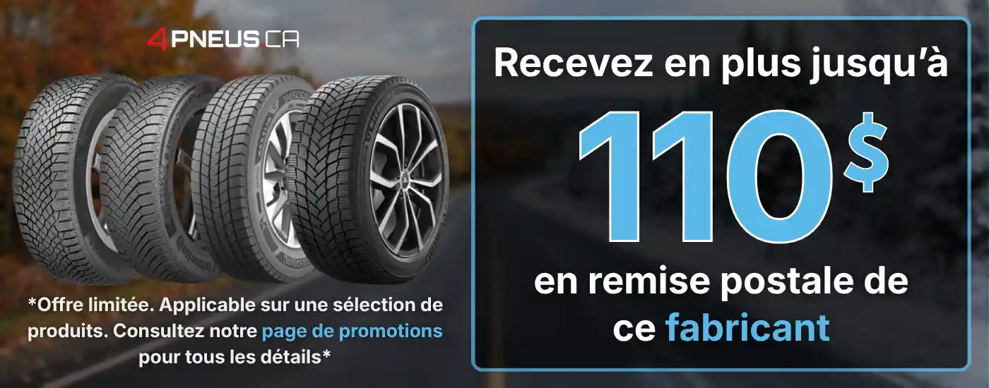 Rabais postal Continental hiver de 110 $