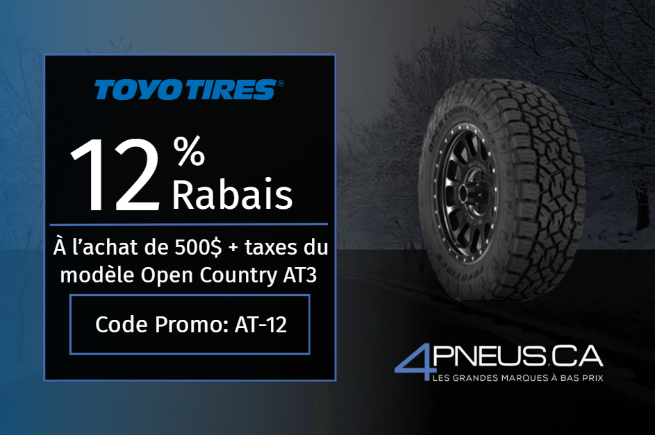 Promotion pneus hiver 4Tires.ca