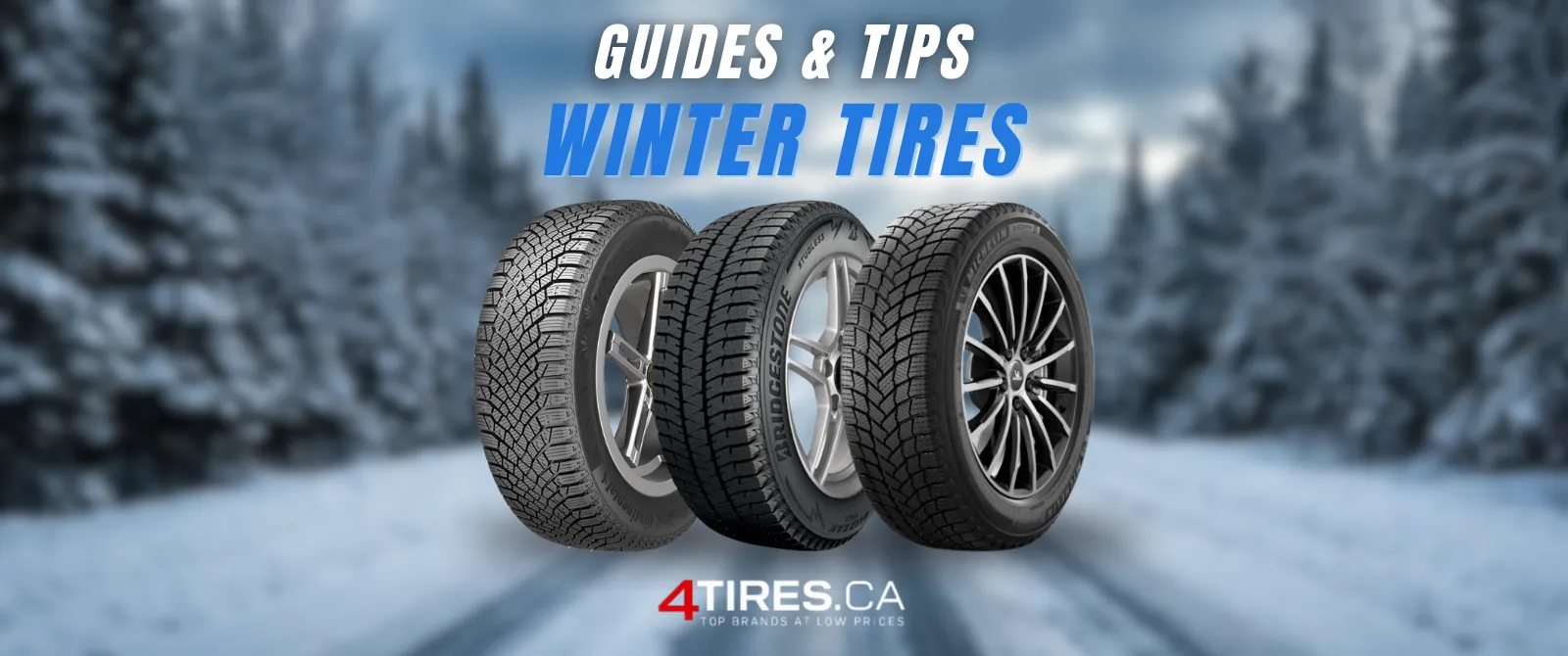 Selection of certified winter tires for ice and snow - 4Tires.ca guide for safe winter driving
