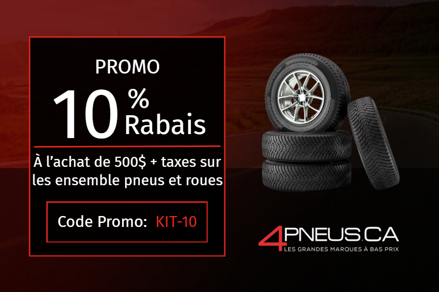 10 % de rabais sur tout achat de 500$ plus taxes – Code promo WEB-10