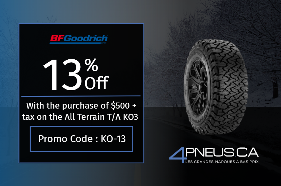 Winter tire promotion 4Tires.ca
