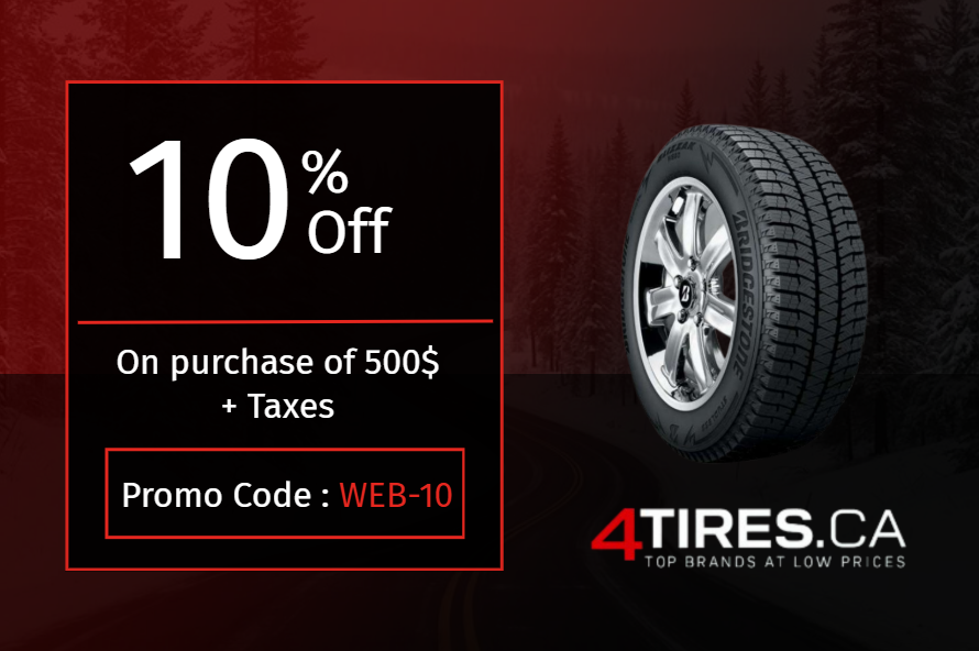10 % de rabais sur tout achat de 500$ plus taxes – Code promo WEB-10